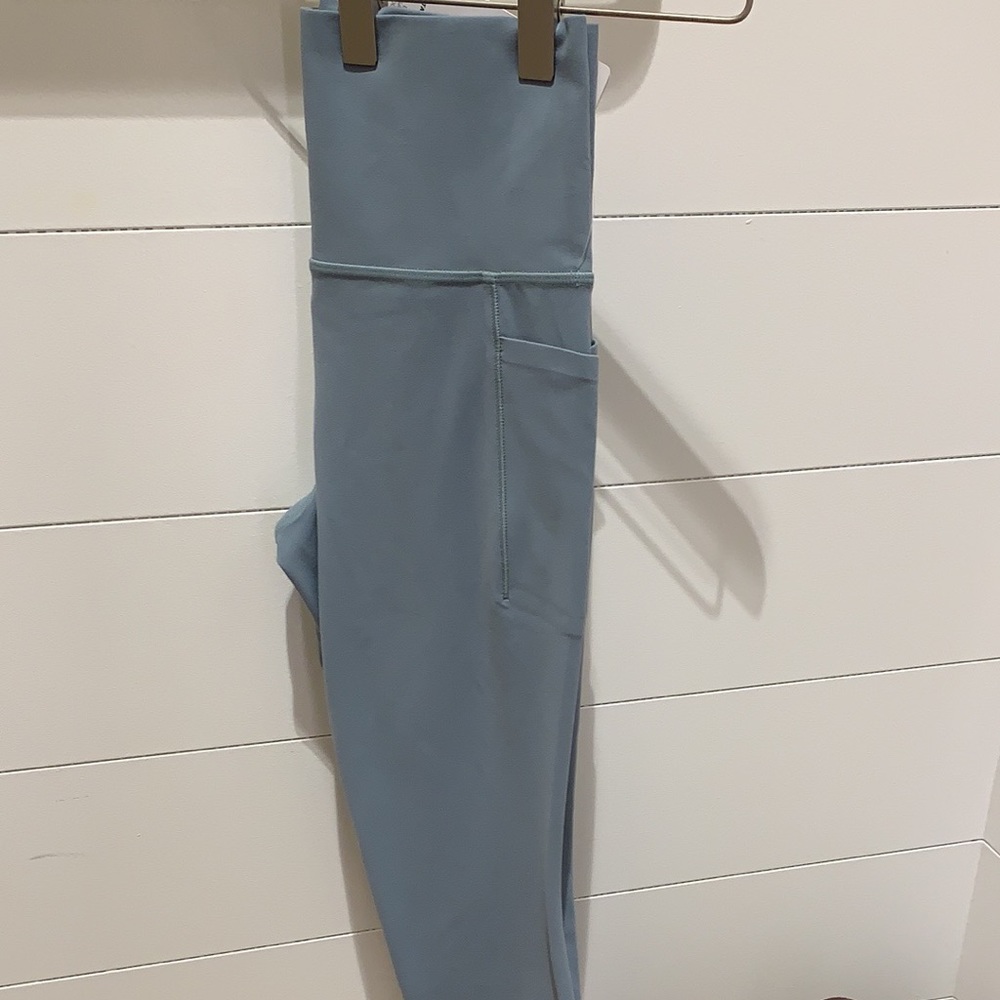 athleta Salutation Stash Pocket II 7/8 Tight, XS, teal